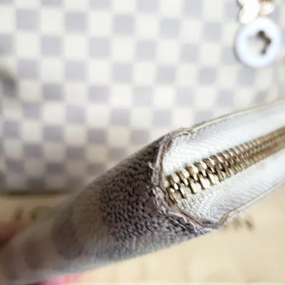 Louis Vuitton Damier Azur Saleya MM Bag & Matching Zippy Wallet - Picture 8 of 16